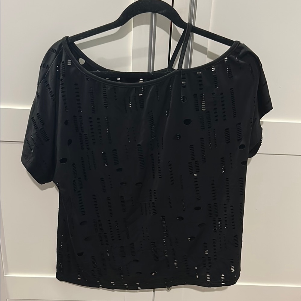 Edgy Black Women's Top